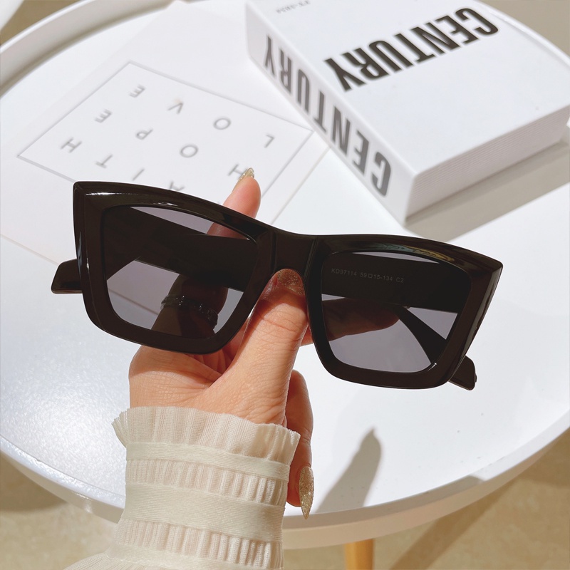[Hỗ Trợ Bán Sỉ] Kính Râm Thời Trang Gọng Mắt Mèo Lớn Chống Nắng Phong Cách Âu Mỹ Gradient Phổ Biến Cho Nữ