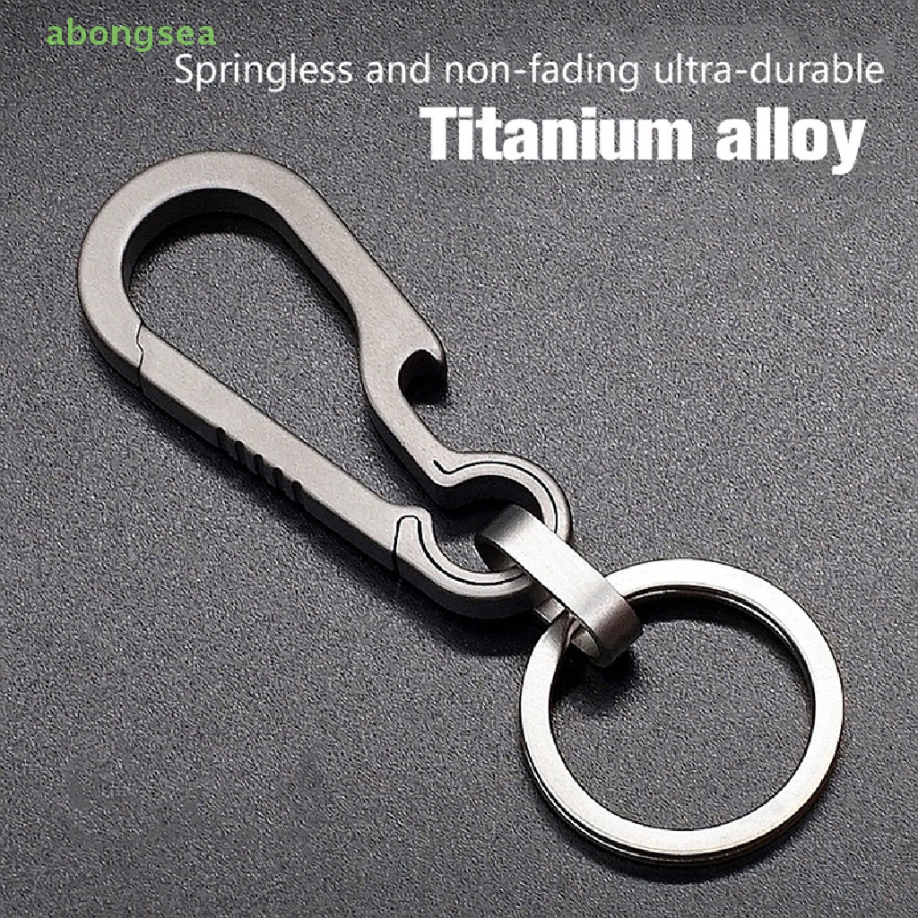 Abongsea Móc Chìa Khóa Bằng Hợp Kim Titan Dùng Làm Quà Tặng Cho Nam