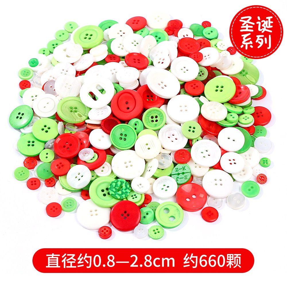 Set nhiều cúc áo nhựa tròn  handmade nhiều cỡ