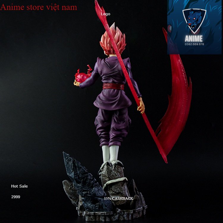 Mô hình SonGoKu Black Rose và lưỡi hái siêu to cực nét - Mô hình DragonBall