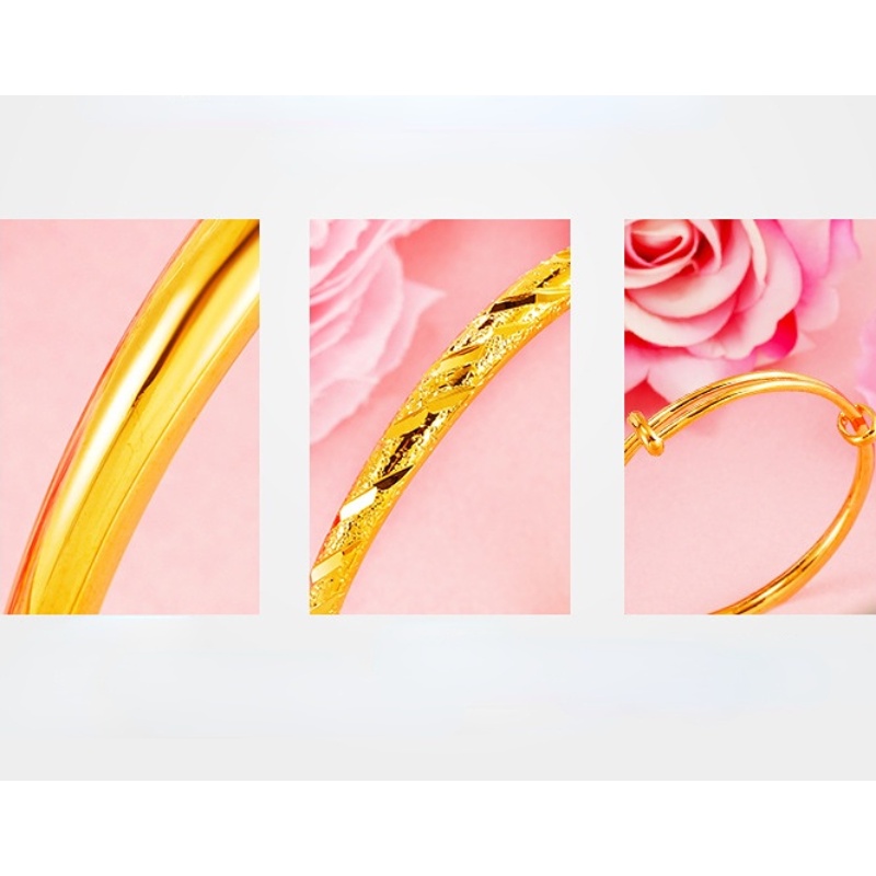 Pmrawc | Vòng Tay Mạ Vàng 24K Sang Trọng Cho Nữ FS602