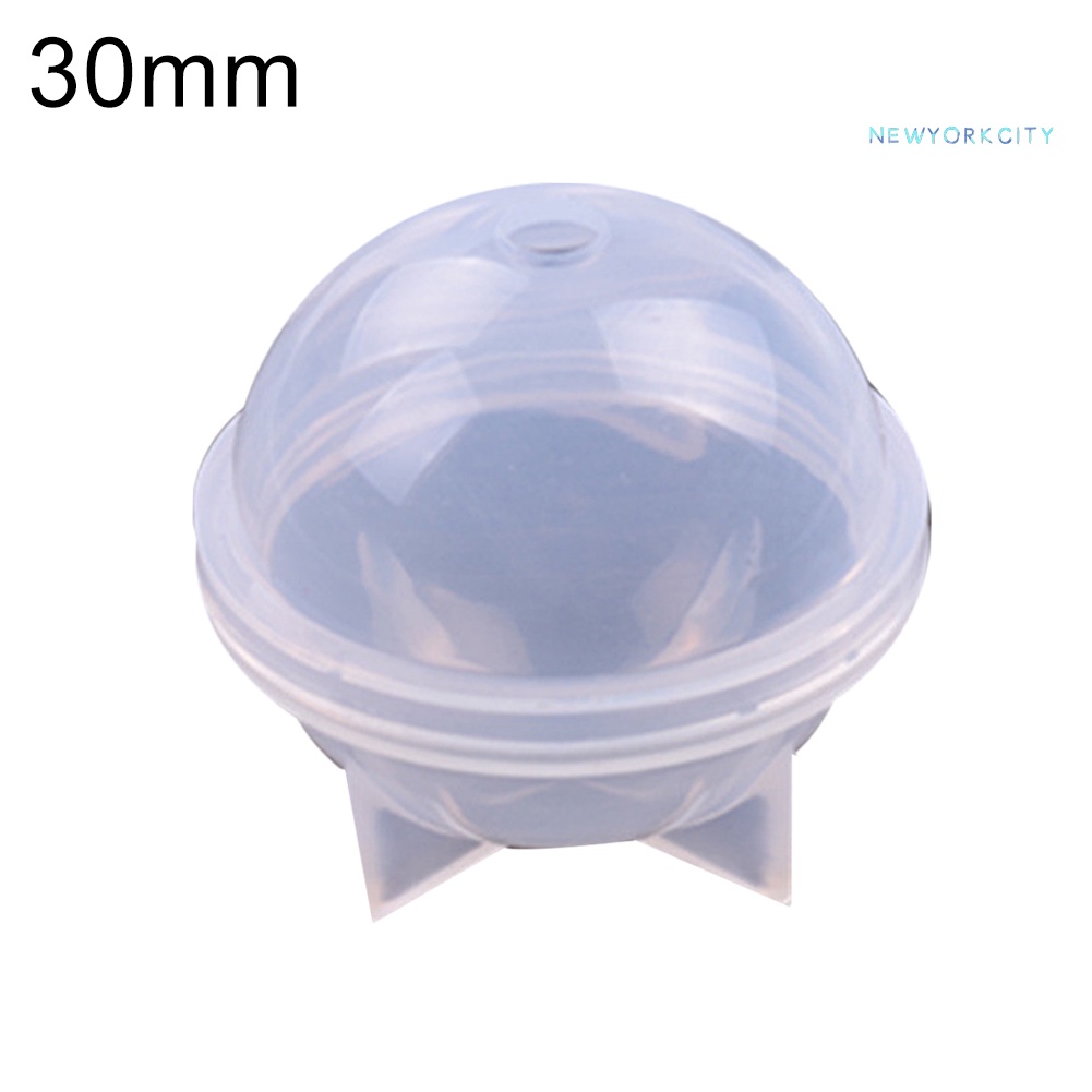 Khuôn Silicone Làm Đồ Trang Sức Hình Cầu 20 / 30 / 40 / 50 / 60mm