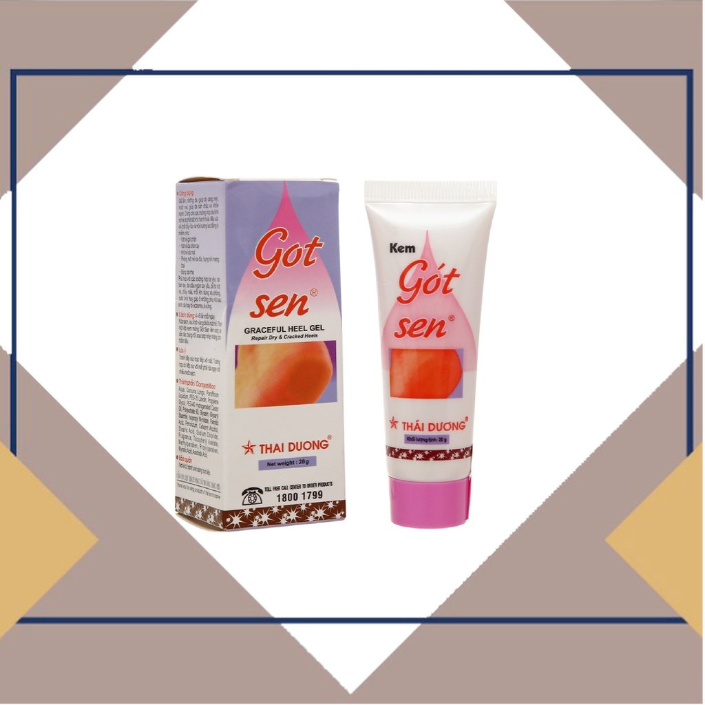 [ Thuốc Tốt 814 ] Kem Gót Sen Thái Dương (Tuýp/20gr) [ Chính Hãng ]