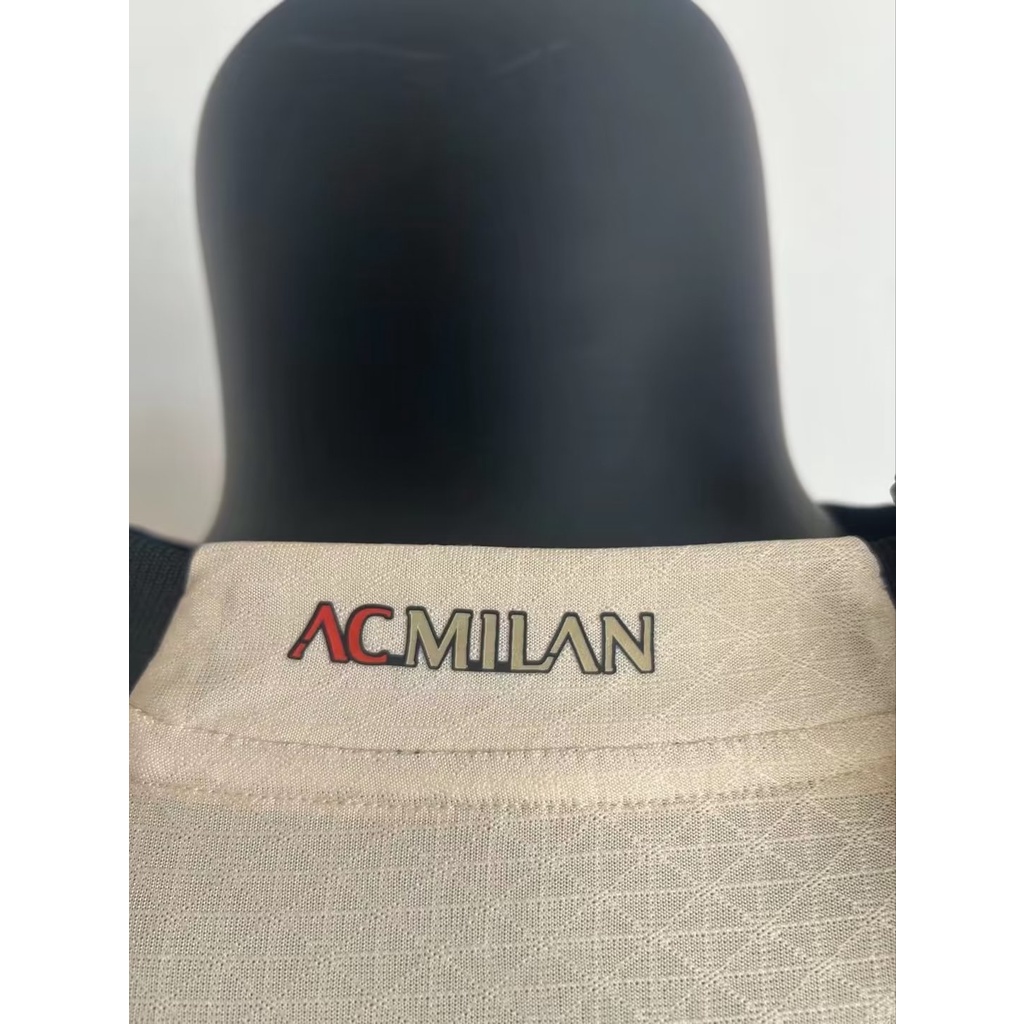 [Phiên Bản Cầu Thủ Bóng Đá Ngắn Tay Màu Vàng Mẫu 2324 new AC Milan Thủ Môn Chất Lượng Cao