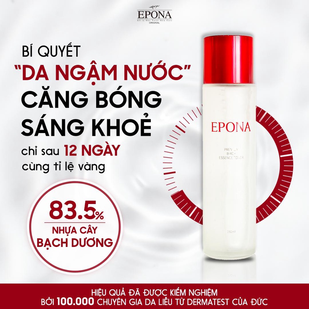 TINH CHẤT EPONA PREMIUM BIRCH ESSENCE TONER 150ML