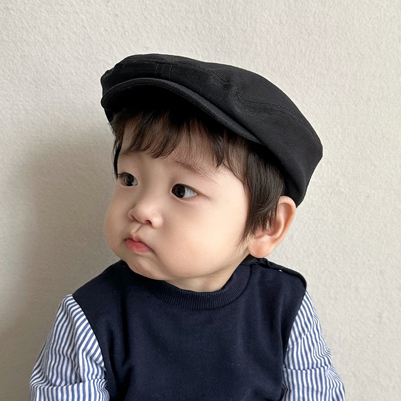 Mũ Beret Thêu Số 23 Kỹ Thuật Số Phong Cách Nhật Bản Cổ Điển Thời Trang Cho Bé Trai