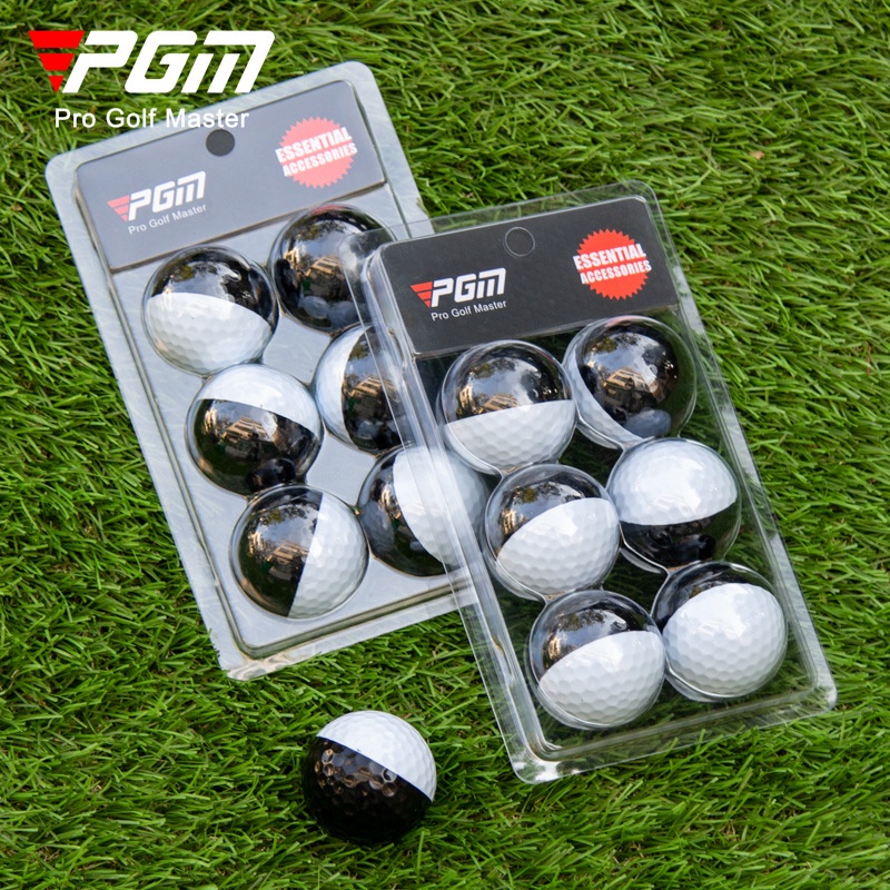 Quả Bóng Golf Ba Lớp Ba Màu Trắng Đen Q026