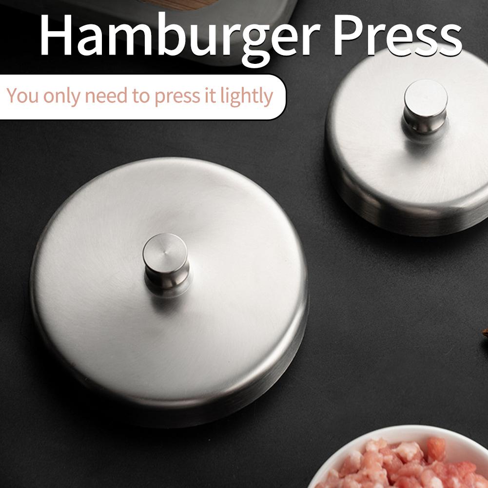 Khuôn Ép Nhân Bánh Hamburger Bằng Thép Không Gỉ Chống Dính