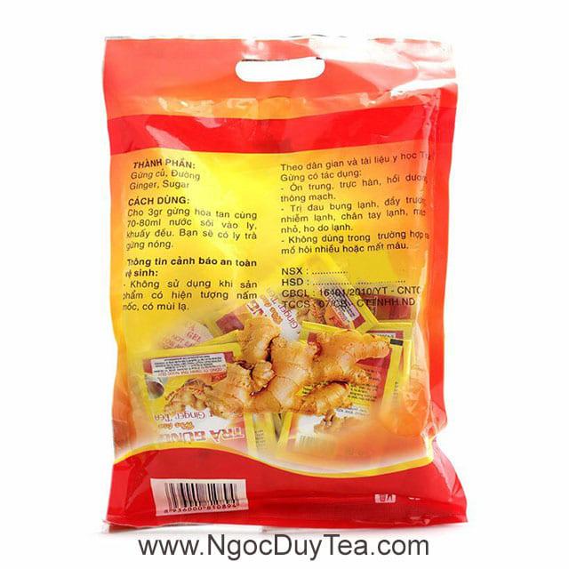 Trà Gừng Ngọc Duy hòa tan 40 túi - Giảm đau bụng lạnh, khó tiêu, nhiễm lạnh tay chân