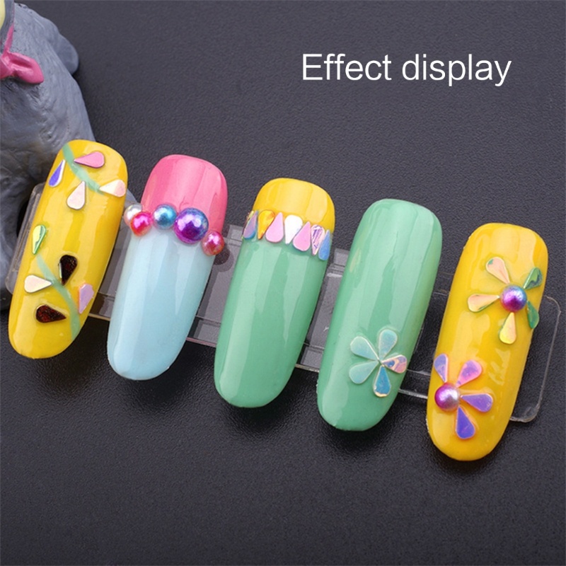 Set 50 Giá Đỡ Trưng Bày Móng Tay Giả Hai Mặt 3M Tiện Lợi Dành Cho Salon Làm Móng