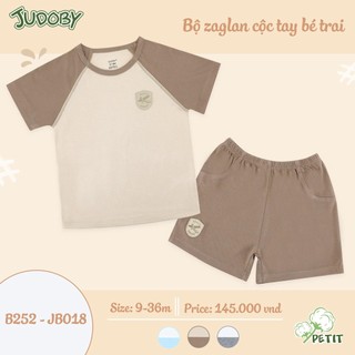 Bộ cộc tay raglan Juboby chất petit cho bé