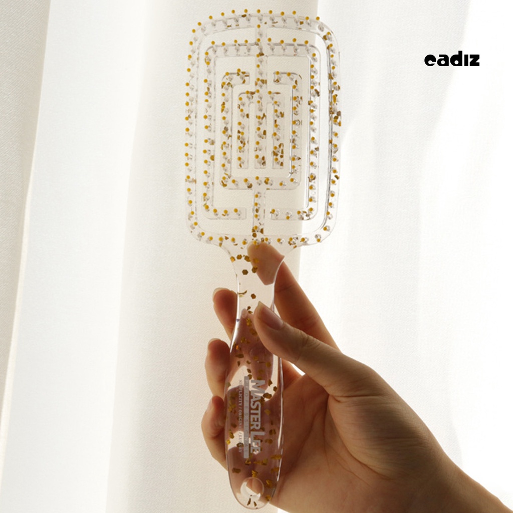 Lược Chải Tóc Tạo Kiểu Chống Tĩnh Điện Thiết Kế Dạng Cong Bằng Nhựa