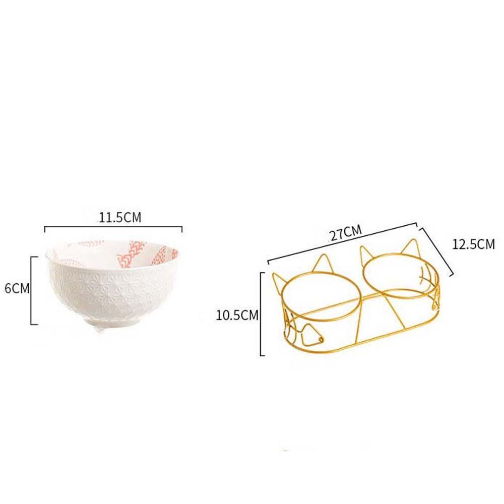 Tô Sứ Đựng Thức Ăn Nước Uống Hai Lớp Thanh Lịch Cho Mèo Cưng