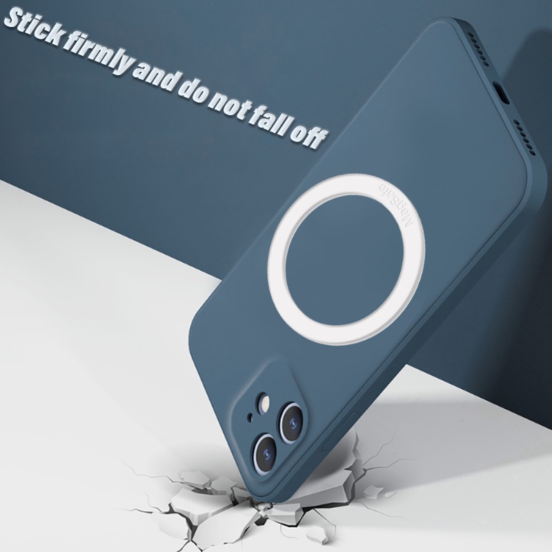 Miếng Dán Chữ Q Bằng Silicon Kim Loại Tự Dính Tương Thích Với Iphone 12 / 13 / 14