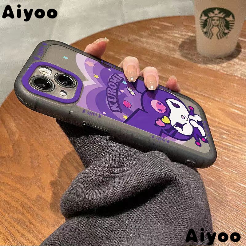 ✅Ốp Điện Thoại Mềm Trong Suốt Họa Tiết Kuromi Dễ Thương Cho Apple iPhone 14 / 13pro 12promax 7Plus Xr Xs Max Pk2