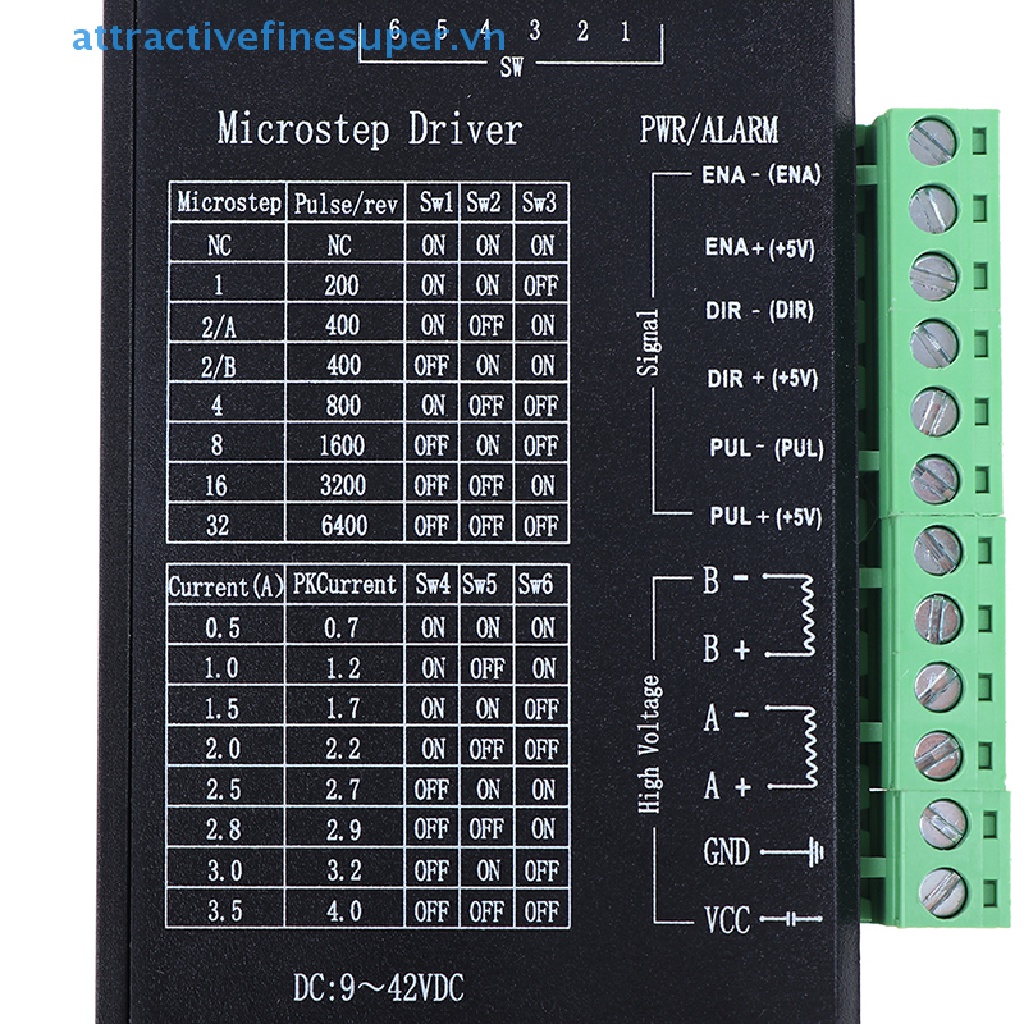 Trình Điều Khiển Động Cơ Bước 4A 9~42V TTL 32 Micro-Step CNC 1 Trục AFS TB6600