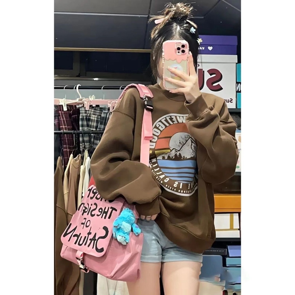 Túi Đeo Chéo In Chữ Phong Cách Mới 2023