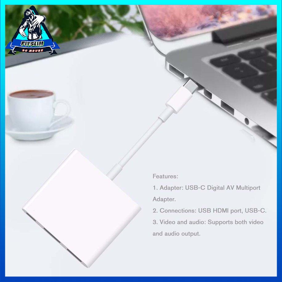 Bộ chuyển đổi nhiều cổng Av kỹ thuật số USB-C Phụ kiện cho Apple [Z/11]