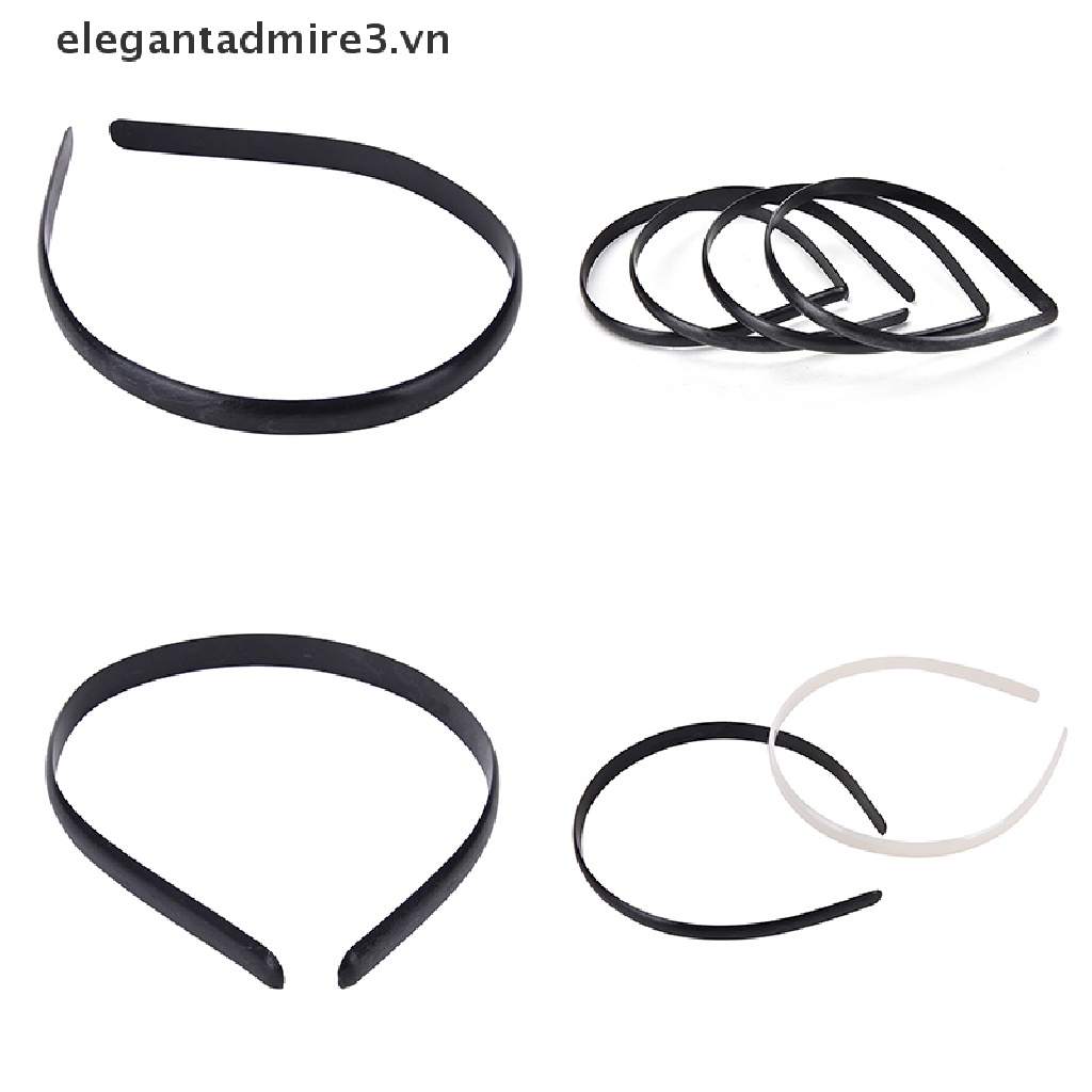 Set 10 Băng Đô Cài Tóc Nhựa 2 Màu Tùy Chọn DIY Dành Cho Trẻ Em