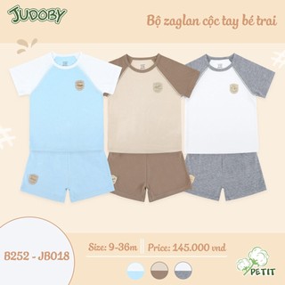 Bộ cộc tay raglan Juboby chất petit cho bé