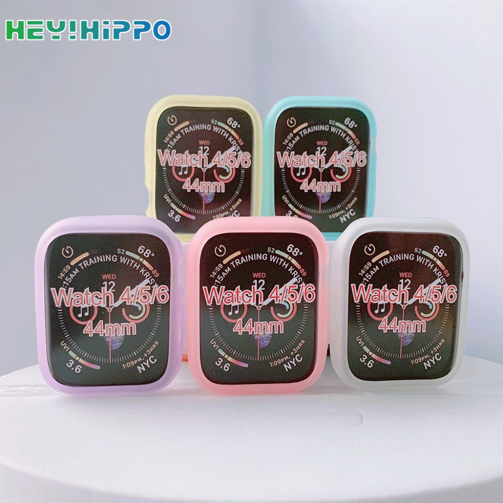 Ốp Bảo Vệ Bằng silicone Mềm Chống Rơi Phát Sáng Ban Đêm Cho iwatch 45 / 44 / 42 / 41 / 40 / 38mm series 8 / 7 / 6 / SE / 5 / 4