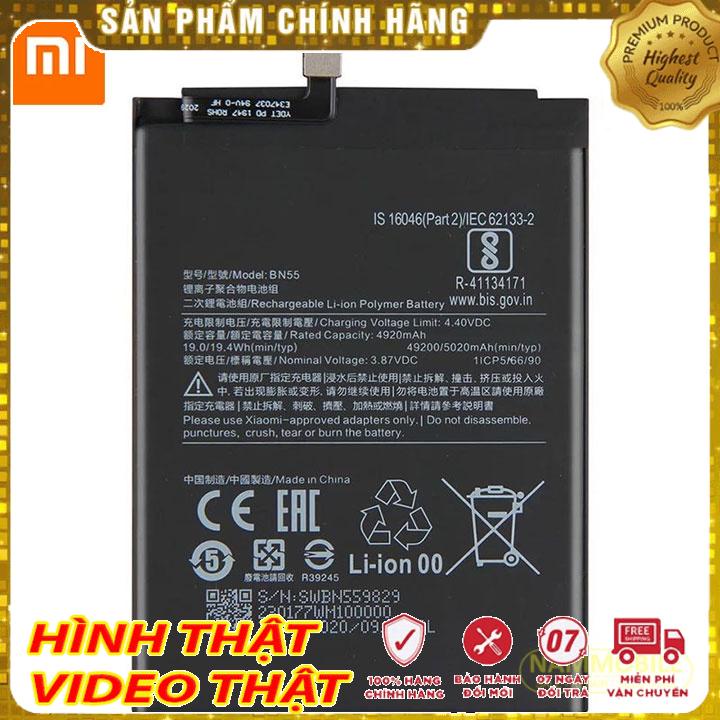 Pin Xiaomi Redmi Note 9S BN55-NO9S 5020mAh Zin + Tặng Keo Dán Pin + FreeShip