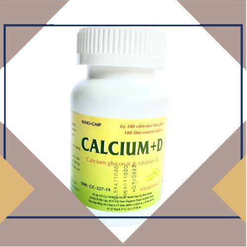 Calcium D Thành Nam Hộp 100 viên