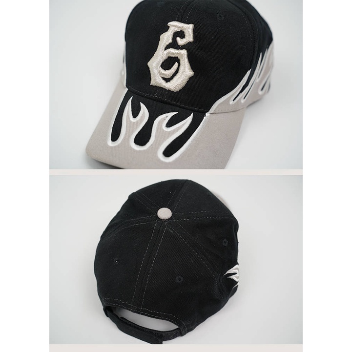 Kanye Big Talker Same Legendary6 Hip Hop Fog High Street Tide Flame Baseball Cap Peaked Cap Donda IoPQ