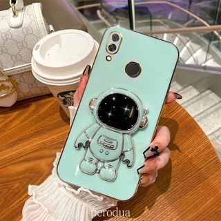Ốp Điện Thoại Màu Kẹo Có Giá Đỡ Hình Phi Hành Gia Cho Vivo 1723 1725 1727 1807 1810 1811 1814 1815 1816 1817 1820