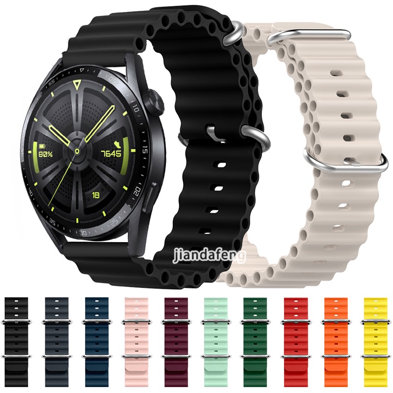 Dây Đeo Bằng Silicone Kiểu Dáng Thể Thao Cho Đồng Hồ Thông Minh HUAWEI WATCH GT3 46mm 42mm
