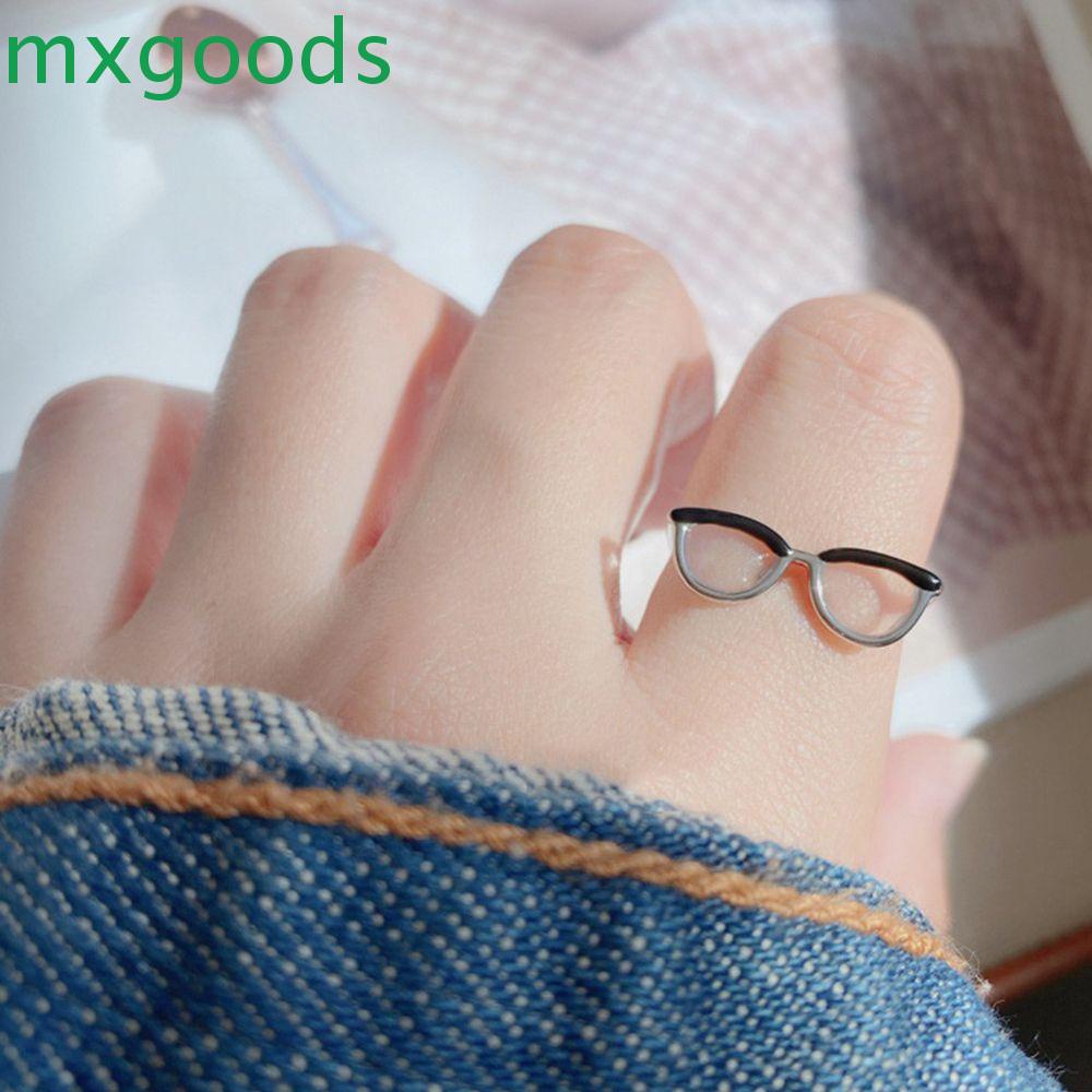 Nhẫn đeo ngón tay kiểu mắt kính phong cách Hàn Quốc thời trang cho nữ
