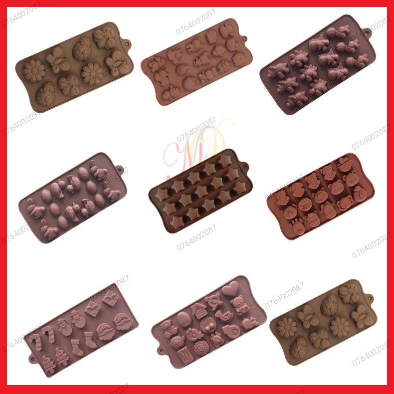 Khuôn silicon hình thú hoạt hình dễ thương làm bánh pudding socola rau câu