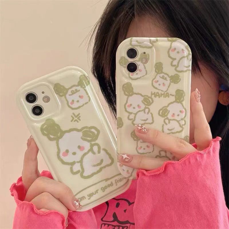 ✅Ốp Điện Thoại Mềm Trong Suốt Hình Cún Hoạt Hình Dễ Thương Cho iPhone 14 / 13promax 12 / 11 xr / xs / 8 7Pin 6P7Y