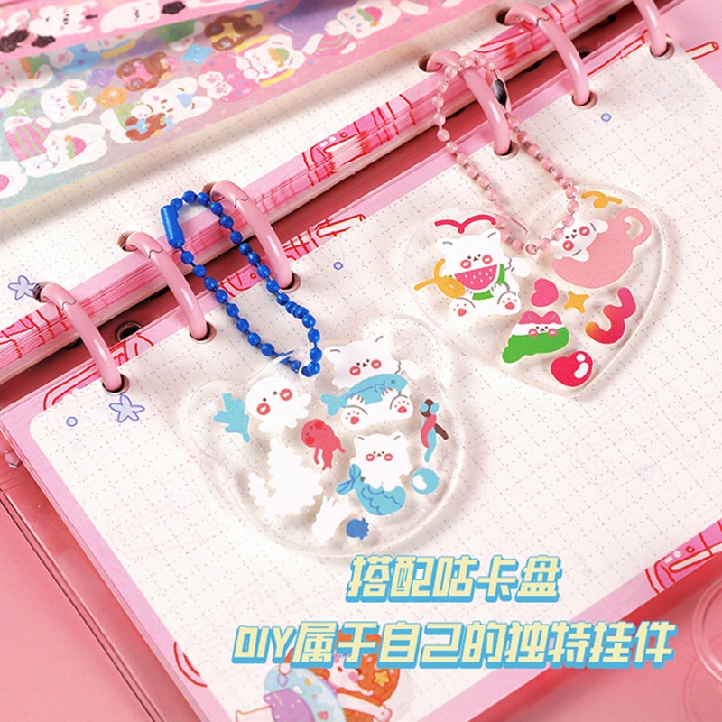 Bộ Nhãn Dán Sticker Hình Dán Kim Tuyến Hàn Quốc Dễ Thương Decor Toploader