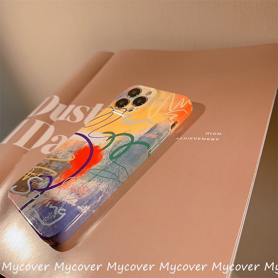 Ốp Điện Thoại Mềm Chống Sốc Hình Nhãn Hiệu Thời Trang Graffiti Cho iPhone 14 13 12 11 Pro Max SE2020 X Xr Xs Max 8 7 Plus