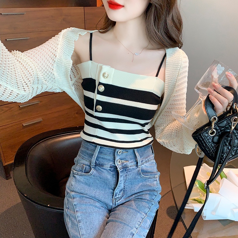 NRVP Áo Tank Top Màu Sắc Đơn Giản Thoải Mái Quyến Rũ Cho Nữ