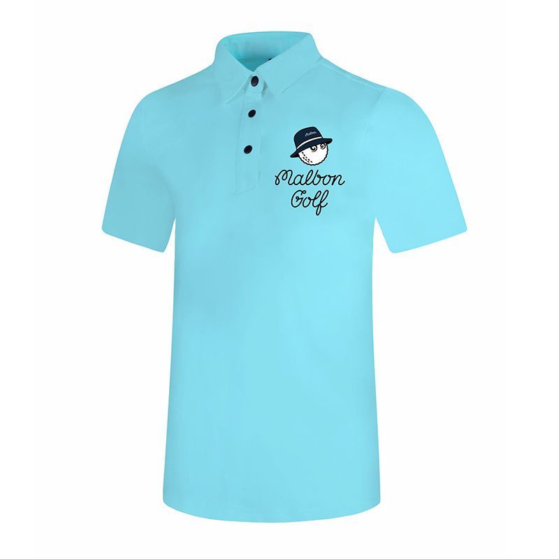 Áo Thun Thể Thao Mùa Hè 23 Mới Đánh Golf MALBON Dáng Rộng Phong Cách Đơn Giản Dễ Phối Đồ Cho Nam Và