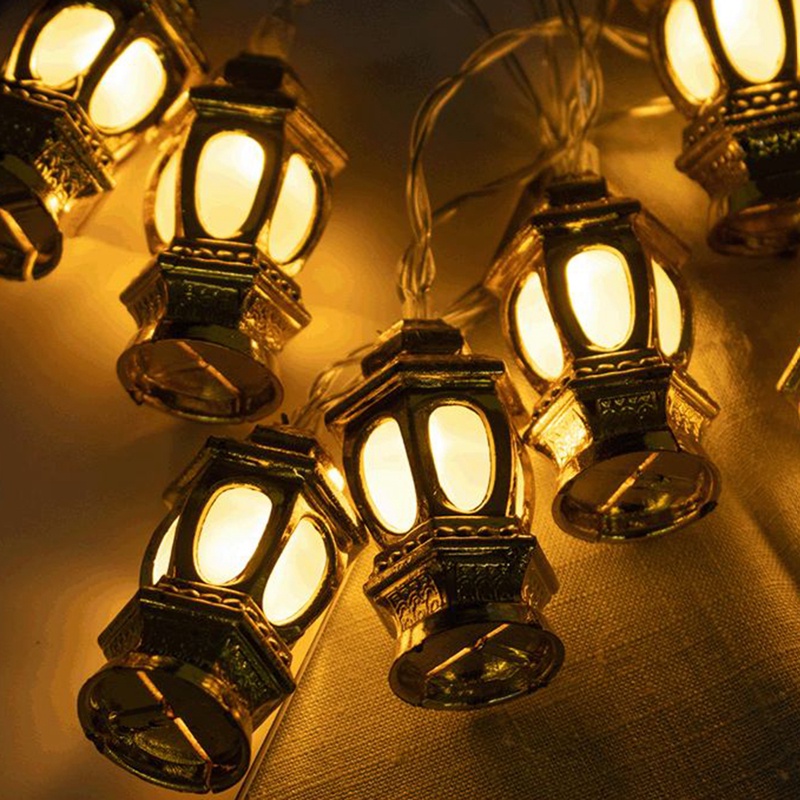 Dây Đèn Led 3m Hình Ngôi Sao Mặt Trăng Ngôi Sao Hồi Giáo