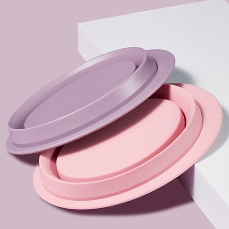 Bộ Bàn Chải Silicone Làm Sạch Cọ Trang Điểm Kèm Túi Khô Nhanh