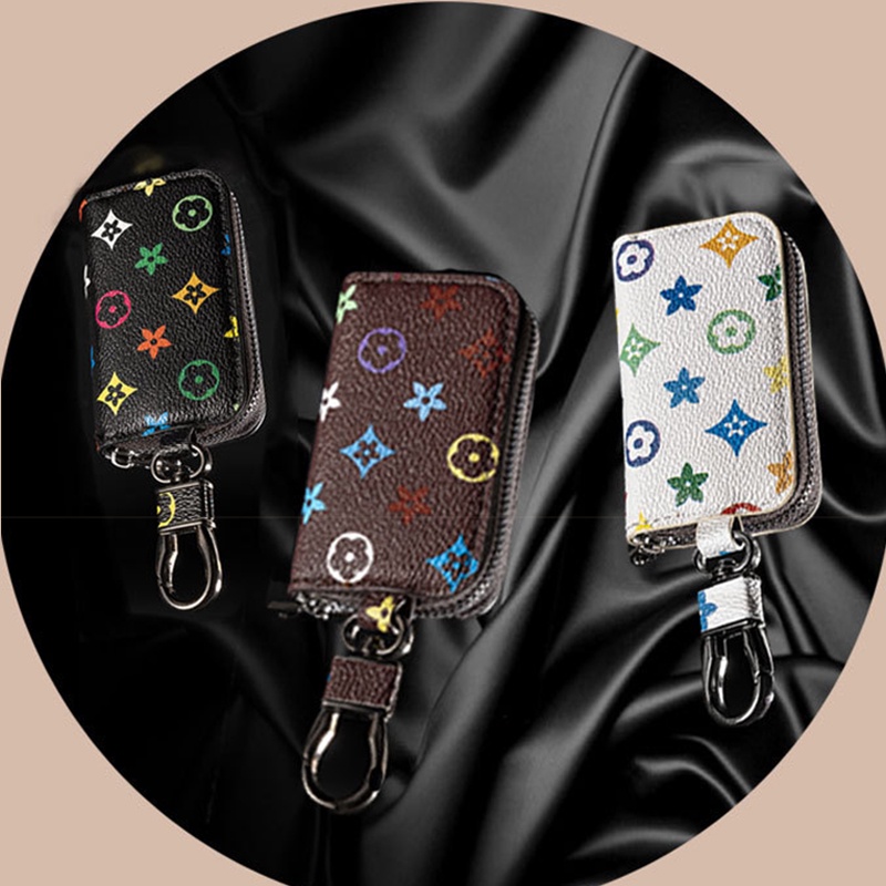 Túi Đựng Chìa Khóa Xe Hơi Có Khóa Kéo Phong Cách Hàn Quốc Thời Trang Cho Nam Và Nữ