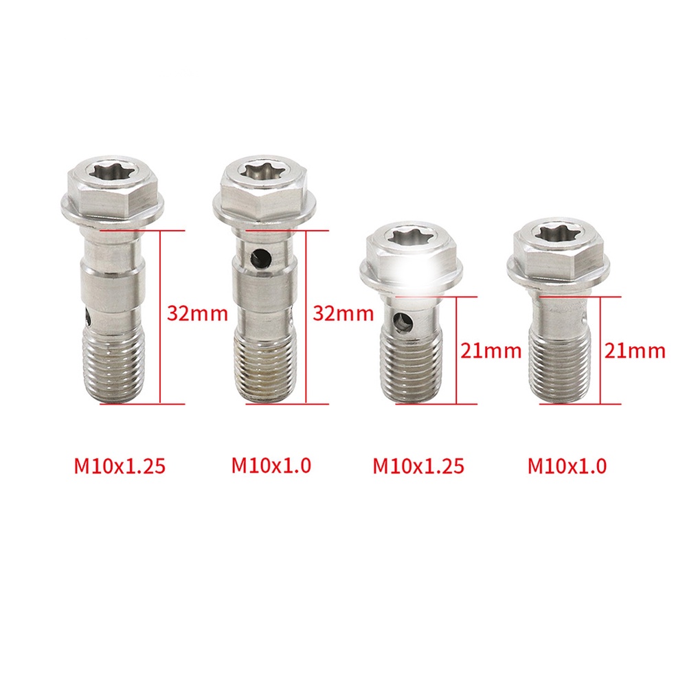 Ốc Vít Phanh M10X1.0MM / 1.25MM Bằng Inox 304 Chuyên Dụng Cho Xe Mô Tô Honda Yamaha Kawasaki Suzuki