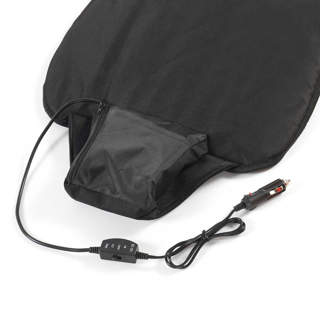 Đệm Lót Ghế Ngồi Xe Hơi Mát Xa Thoáng Khí Mùa Hè 12V Kèm Quạt Thổi Mát