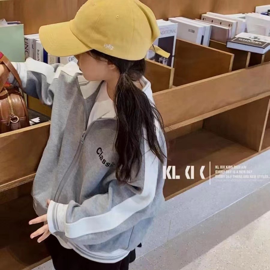 Áo Khoác Bóng Chày Phong Cách Mới Mùa Xuân Thu Dễ Phối Đồ Kích Thước 80-150CM Cho Bé Trai Và Bé Gái