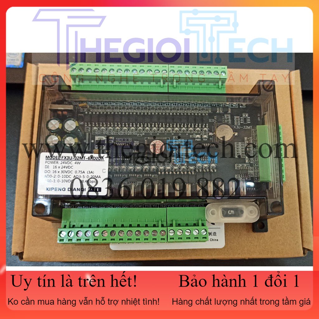 Bộ lập trình FX3U-32MT Board, 6AD/2DA