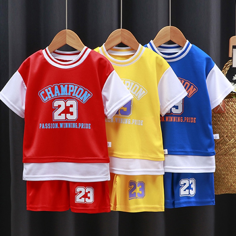 Set Đồ Thể Thao 2 Món Phối Áo Ba Lỗ Thời Trang Hè Cá Tính Cho Bé Trai