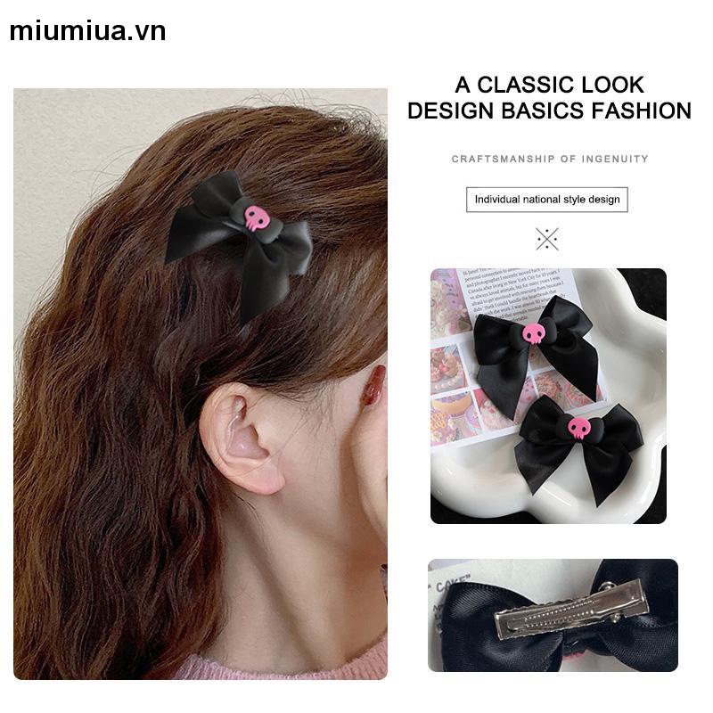 miumiuaKẹp Tóc Nơ Kuromi Cá Tính Ngọt Ngào Dành Cho Học Sinh