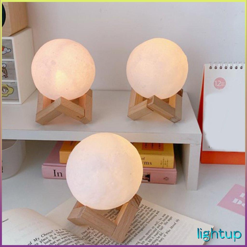 Đồ đạc trong nhà Đèn ngủ mặt trăng 8Cm Có chân đế Trang trí mô hình điện tử