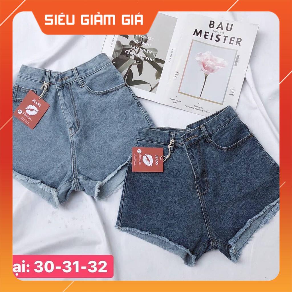 Quần Short Jeans Bigsize TCshopjean VNxK Nữ Trơn Size Lớn nhỏ đến 35 (2 màu) Ms 1000