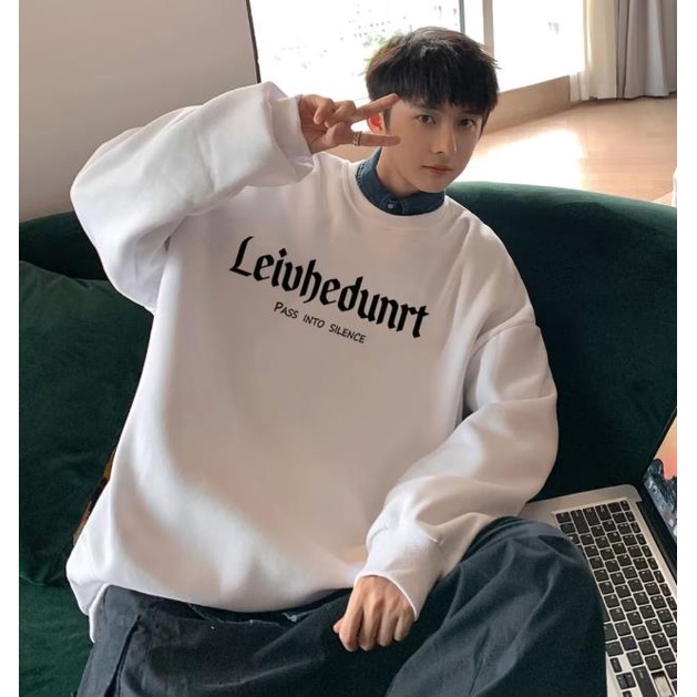 Áo sweater Thể Thao Tay Dài Cổ Tròn Dáng Rộng Thời Trang Chất Lượng Cao Cho Nam size m-8xl