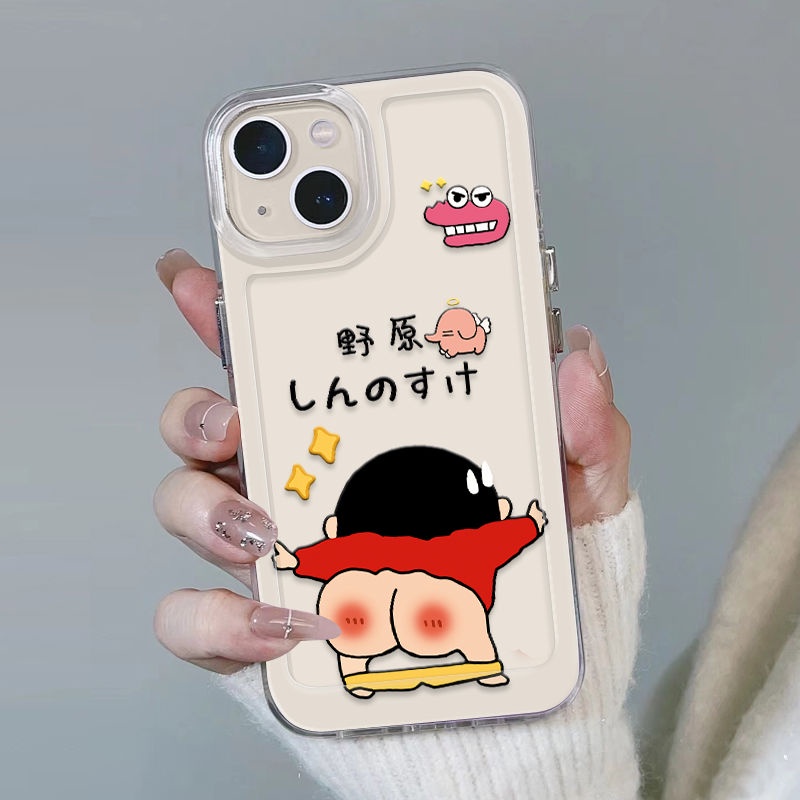 ✅Ốp Điện Thoại Chống Sốc In Hình Shin-Chan Phong Cách Đường Phố Cho iPhone 14Promax 13 / 12 / 11 7 / 8plus YY1T